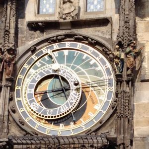 Astronomische Uhr am Rathaus in Prag