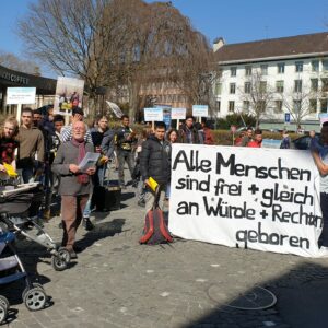 Kundgebung des Clubs Asyl Aargau in Aarau