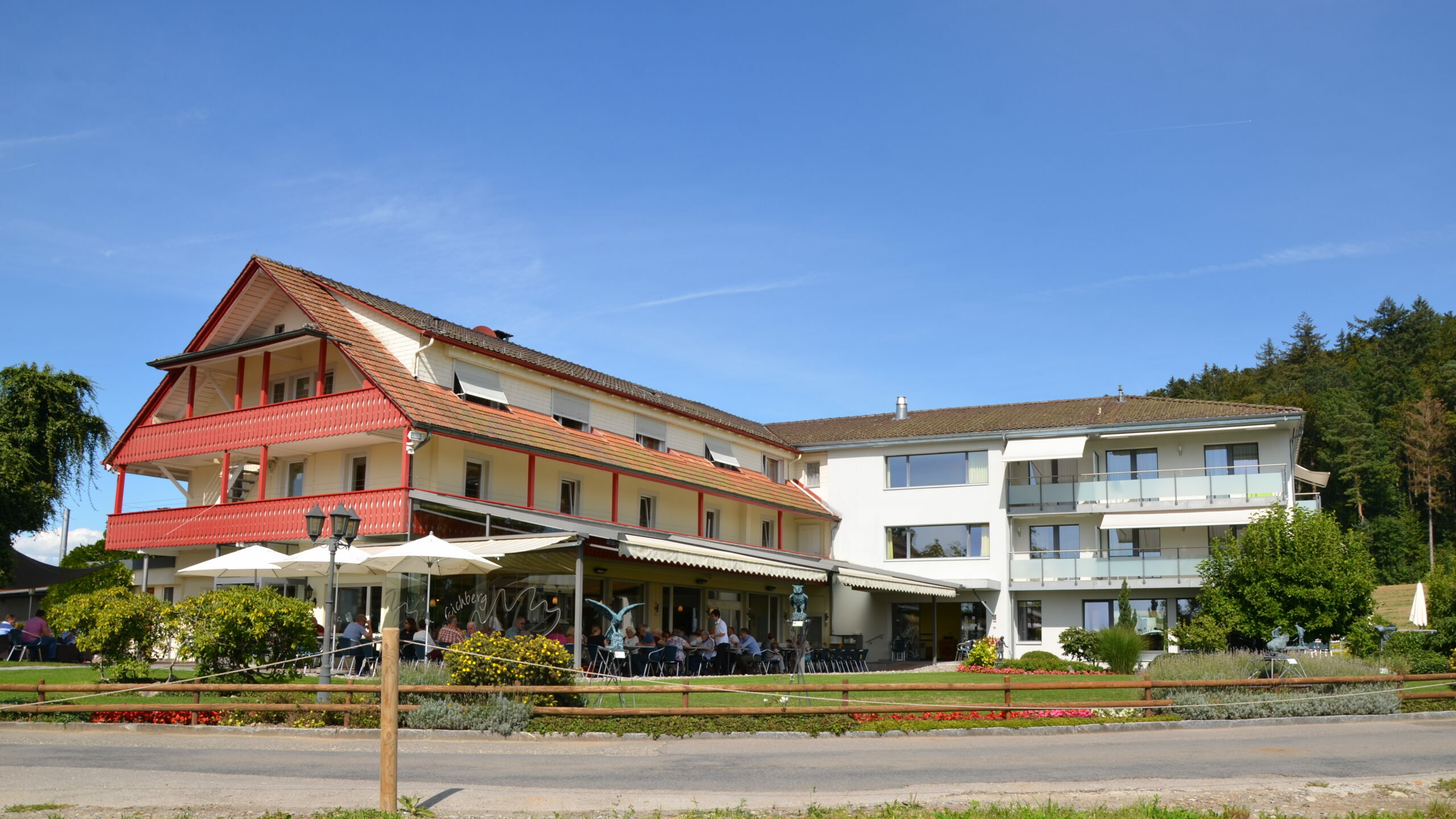 Das Restaurant auf dem Eichberg ist ein beliebtes Ausflugsziel